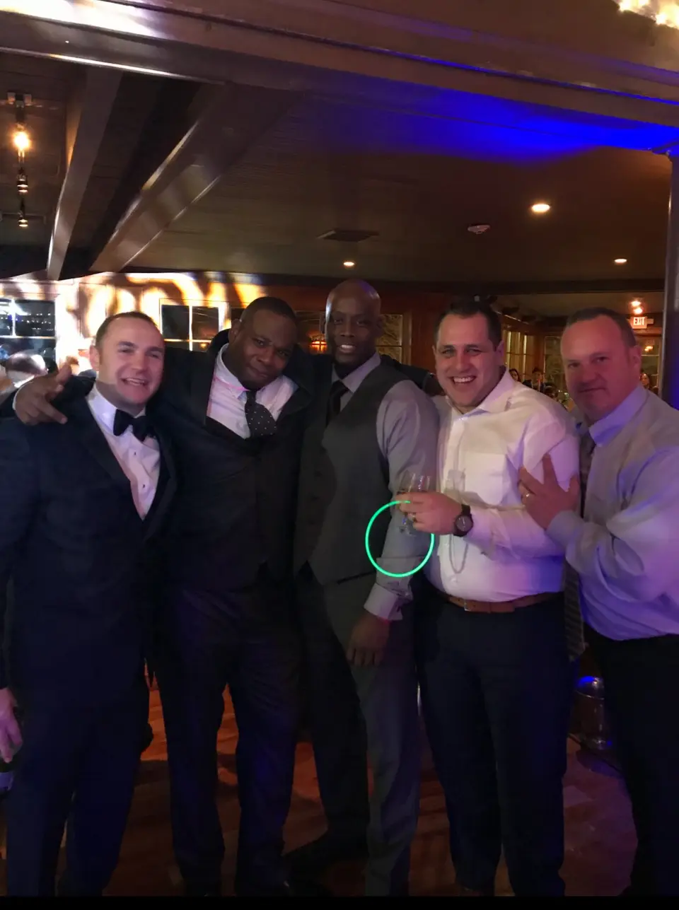 Wedding guests having a blast dancing with DJ Vito