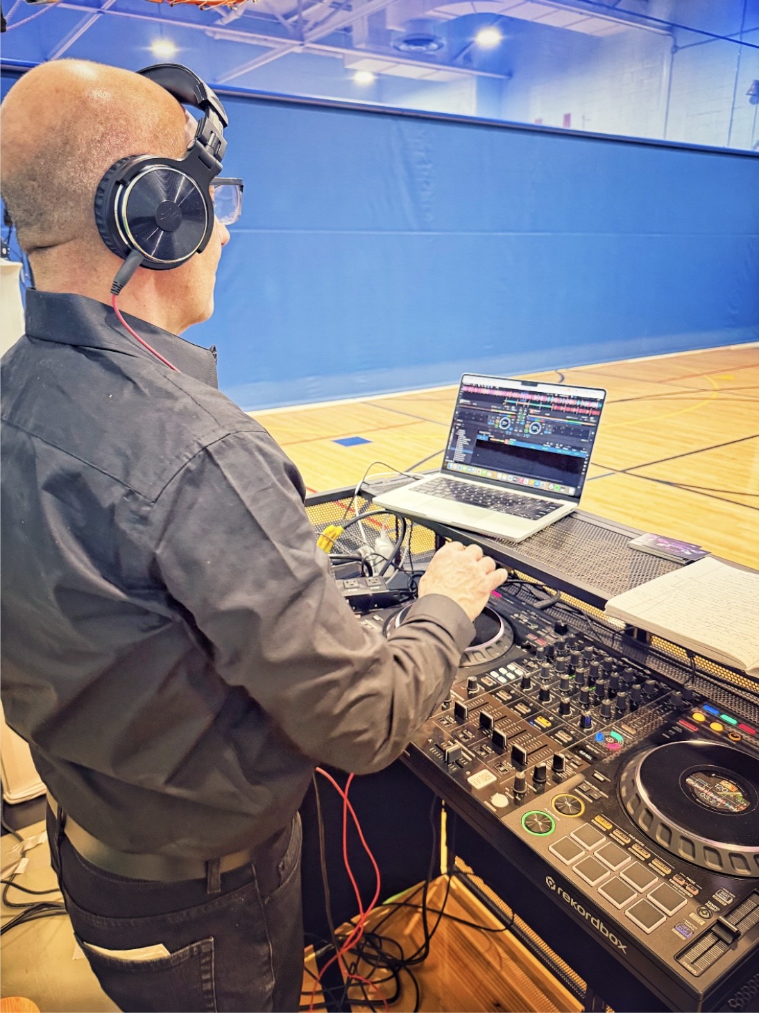 DJ Vito behind the booth